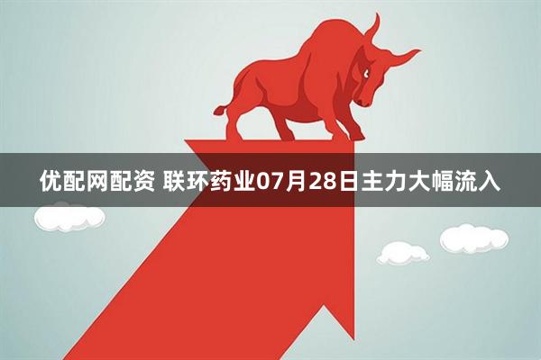 优配网配资 联环药业07月28日主力大幅流入