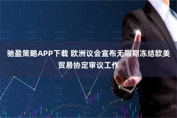 驰盈策略APP下载 欧洲议会宣布无限期冻结欧美贸易协定审议工作